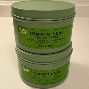 NEW Trader Joes Tomato Leaf Candles